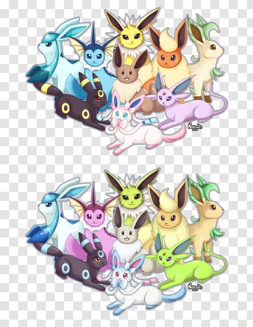Eevee Illustration Pokémon Image Leafeon - Silhouette - Shiny Eeveelutions Transparent PNG