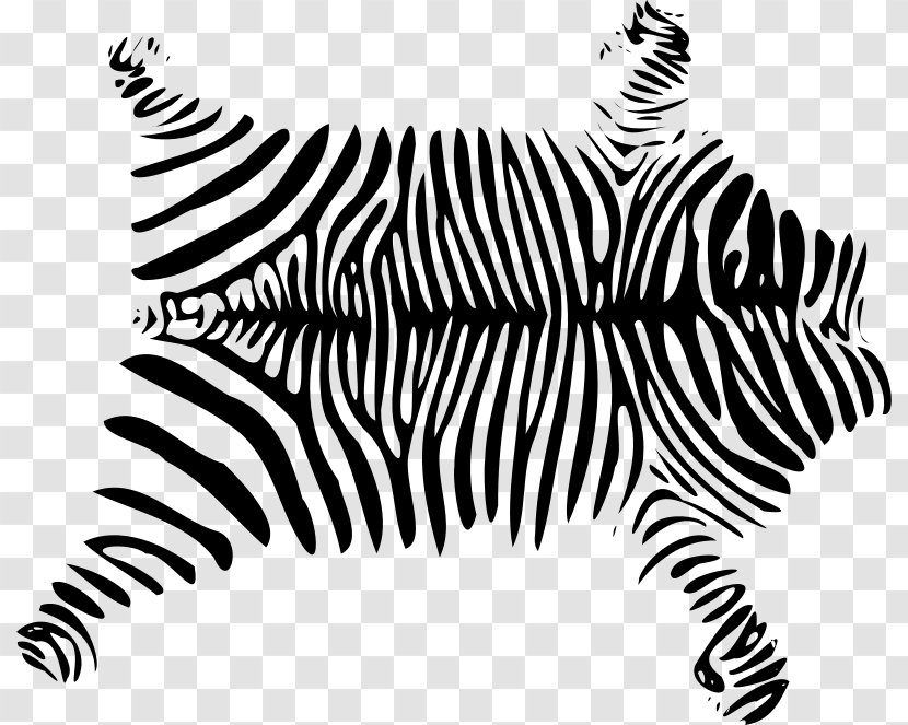 Zebra Animal Print Hide Leopard Clip Art - Black And White - Skin Vector Transparent PNG