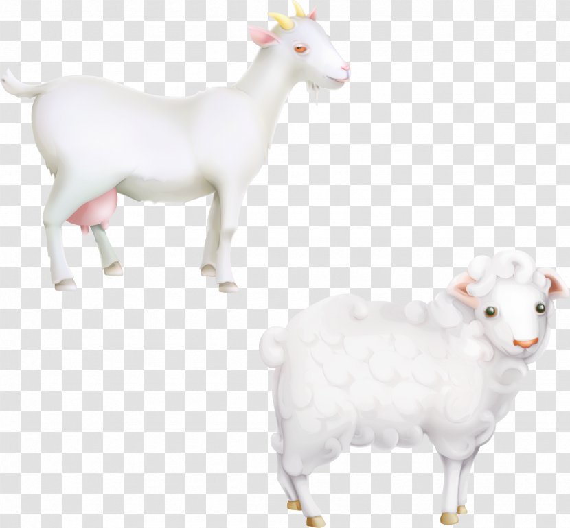 Sheep Goat Livestock - Cartoon - Vector Cute Animal Transparent PNG