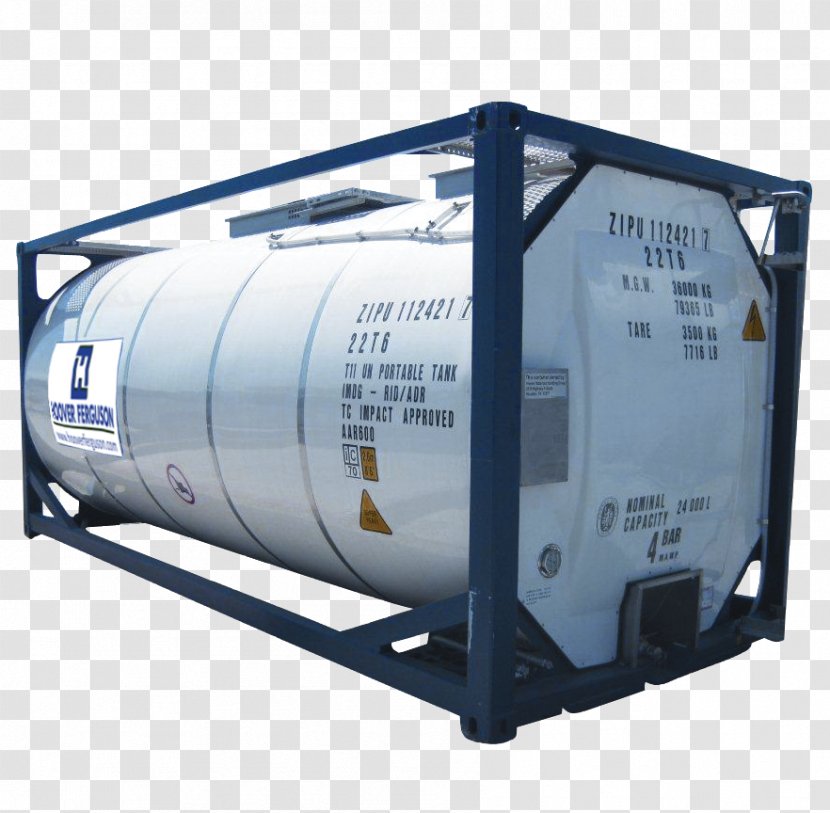Tank Container Intermodal Bulk Cargo Intermediate Transport - Gas Transparent PNG