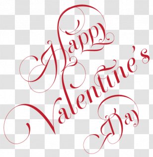 Valentine's Day Portable Network Graphics Image Transparency Happy Valentine - Calligraphy - Valentines Transparent PNG