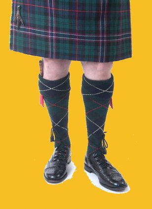 Tartan Argyle Kilt Highland Dress Hose - Footwear - Tartans Transparent PNG
