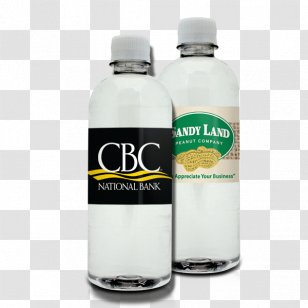 Glass Bottle Bottled Water Label - Softening Transparent PNG