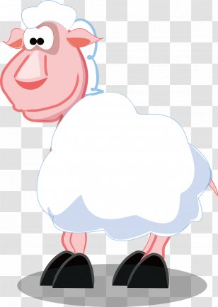 Sheep Cattle Milk - Tree - White Little Hand Painted Element Transparent PNG