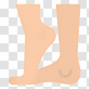 Feet - Cartoon Illustration Of Bare Feet Transparent PNG