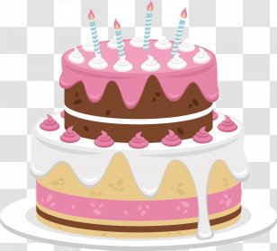 Birthday Cake Cream Bakery - Wedding - Sweet Pink Transparent PNG