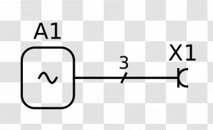 Paper Brand White Number - Single Line Transparent PNG