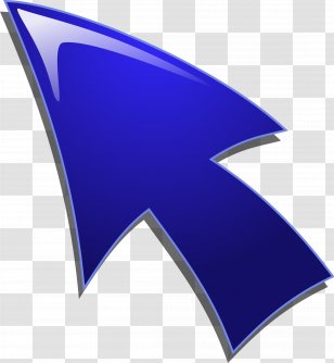 Computer Mouse Pointer Arrow Clip Art - Electric Blue - Cursor Transparent PNG