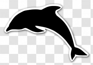 Dolphin Silhouette Cricut Stencil Clip Art - Whales Dolphins And Porpoises Transparent PNG