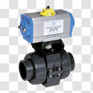 Ball Valve Pneumatics Actuator Plastic - Drinking Water - Globe Transparent PNG