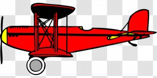 Airplane Fixed-wing Aircraft Biplane Clip Art Transparent PNG