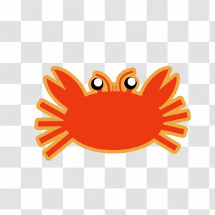 Crab Seafood Claw Clip Art - Orange Transparent PNG