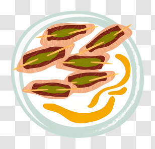Thai Food - Plate Of Stuffed Dates Transparent PNG