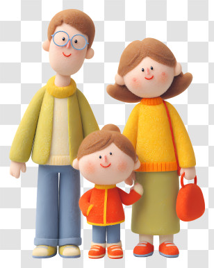 Joyful Family - Happy Family Illustration Transparent PNG