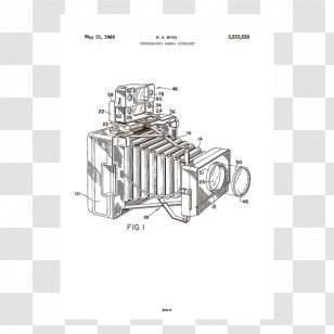 Patent Drawing Photography Camera - Art Transparent PNG