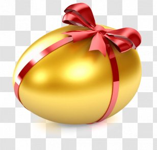 Easter Bunny Public Holiday Egg - Golden Transparent PNG