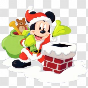 Mickey Mouse Minnie Christmas Santa Claus - Clubhouse - Cartoon Transparent PNG
