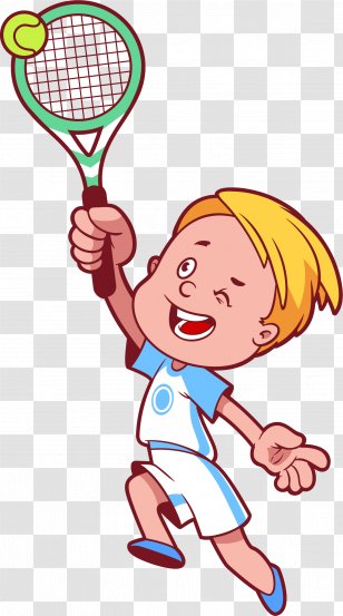 Tennis Cartoon Child Clip Art - Frame - Character Children Transparent PNG