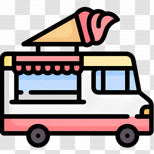 Food Truck - Ice Cream Truck Transparent PNG