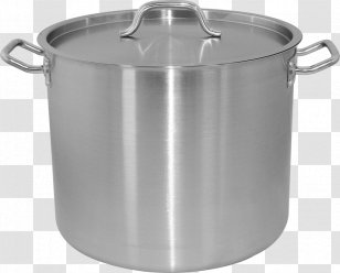 Stock Pots Lid Kettle Olla Stainless Steel - Tableware Transparent PNG