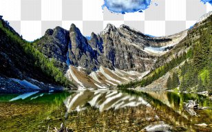 Lake Agnes Banff Minnewanka Moraine Louise - Alberta, Canada Four Transparent PNG