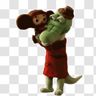 Cheburashka Gena The Crocodile Telegram Sticker - Mascot Transparent PNG