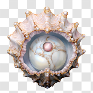 Wear Your Pearls Day - Shell With A Pearl Inside Transparent PNG