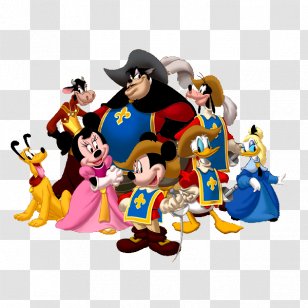 The Three Musketeers Goofy Mickey Mouse Donald Duck Minnie - Figurine - Home Page Poster Transparent PNG