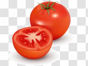 Tomato Juice Vegetable Clip Art - Nightshade Family - Vector Transparent PNG