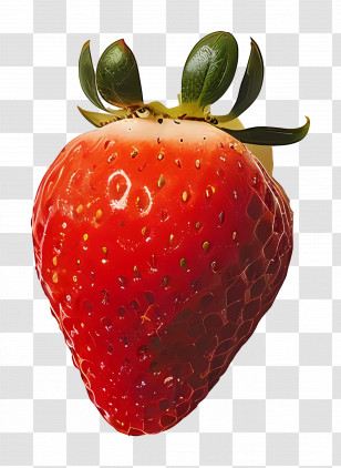 Strawberry - Realistic Illustration Of A Strawberry Transparent PNG