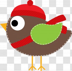 Holiday Clip Art - Bird - Crazy Hat Transparent PNG