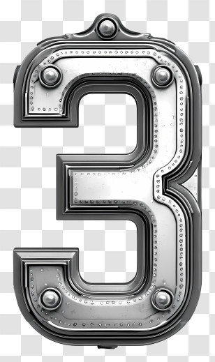 Metal Numbers PNG Images Transparent Metal Numbers Images