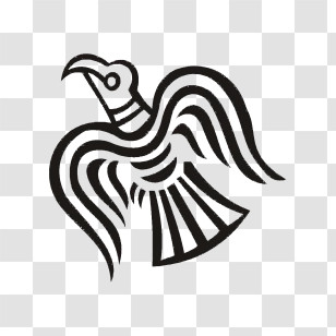 Ravens Logo - Tribal Bird Symbol Transparent PNG
