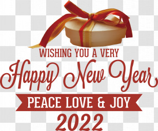 2022 New Year Happy New Year 2022 2022 Transparent PNG
