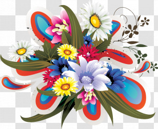 Flower Bouquet Flower Bunch Transparent PNG