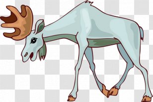 Reindeer Moose Goat Drawing Clip Art - Joint Transparent PNG