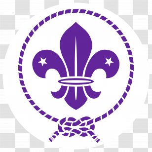 World Organization Of The Scout Movement Scouting For Boys Fleur-de-lis Emblem - Robert Badenpowell - Violet Transparent PNG