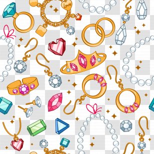 Earring Jewellery Cartoon Gemstone - Jewelry Shading Background Transparent PNG