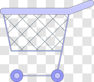 Shopping Cart - Minimalist Shopping Cart Illustration Transparent PNG