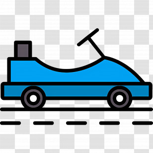 Go Kart - Blue Go-Kart For Racing Fun Transparent PNG
