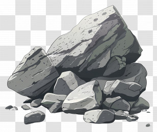 Rocks - Pile Of Rocks Illustration Transparent PNG