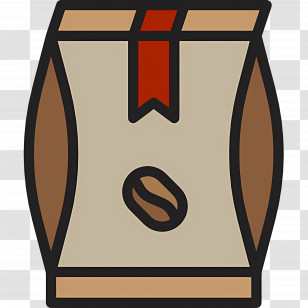 Coffee Bag - Beige Coffee Bag Illustration Transparent PNG