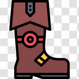 Rain Boot - Stylish Brown Boot Transparent PNG