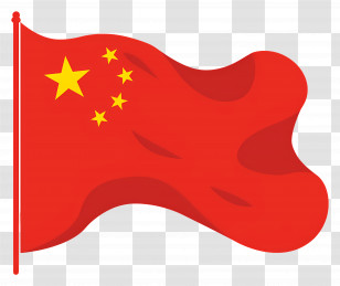 Flag Of China - China National Flag With Red And Yellow Design Transparent PNG