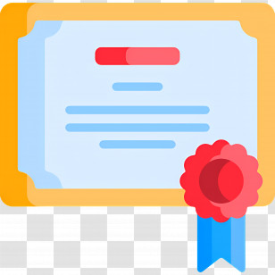 Certificate - Certificate With Ribbon For Achievement Transparent PNG