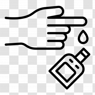 Diabetes - Hand With Dropper Icon Transparent PNG