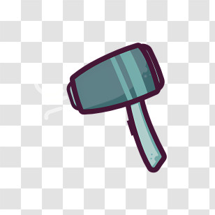 Blow Dryer - Blue Hammer With Handle Transparent PNG