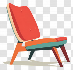 Chair - Colorful Modern Chair Transparent PNG