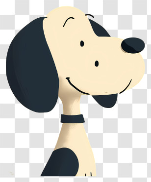 Snoopy - Cartoon Illustration Of A Smiling Dog Transparent PNG