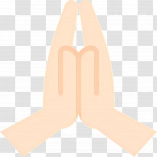 Namaste - Praying Hands Emoji Icon Transparent PNG